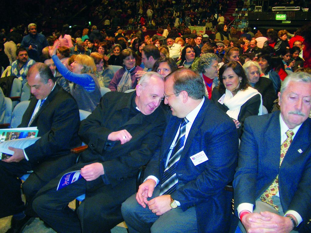 (Former Cardinal Jorge Mario Bergoglio) Pope Francis and Matteo Calisi